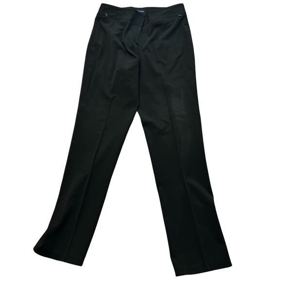 Ann Taylor Black Straight Leg Career Business Dress Trousers Pants size 2 - Picture 2 of 7